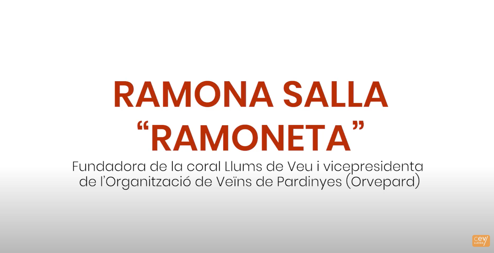 Vídeo portada Ramona Salla